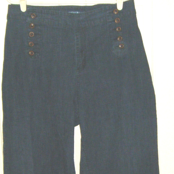 Avenue Pants - Denim Wide Leg Crop Pants Capris 26W Avenue Pants - Denim Wide Leg Crop Pants Capris 26W